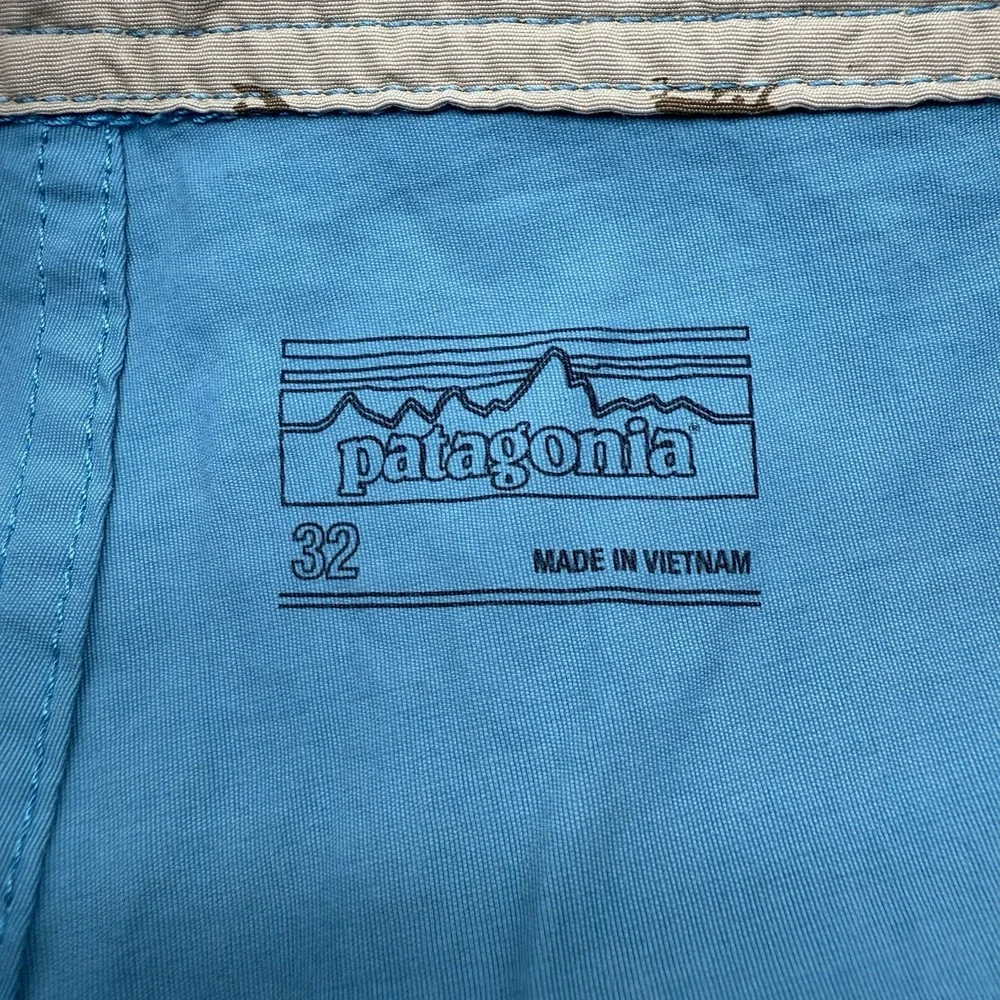 Patagonia Board Shorts Mens 32 Blue Tribal Print Swim Trunks‎ STY86622